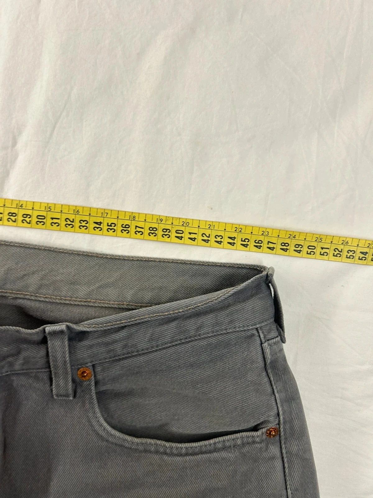 Grey straight cut Levi's lot 501 w38 l36 – photo 13